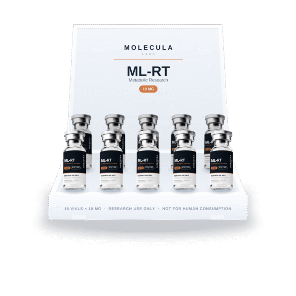 ML-RT 10 mg ten-vial research kit in its case