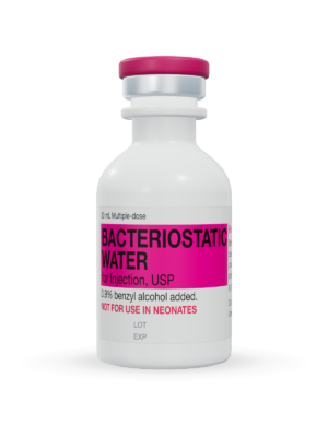 Hospira Bacteriostatic Water for Injection, USP, 30 mL multiple-dose plastic Fliptop vial